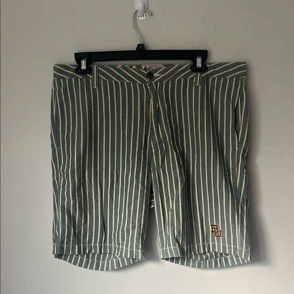 olde school Other - Olde School Brand Homespun Originals Chino Striped Bermuda Baylor Bears Sz 38 💚